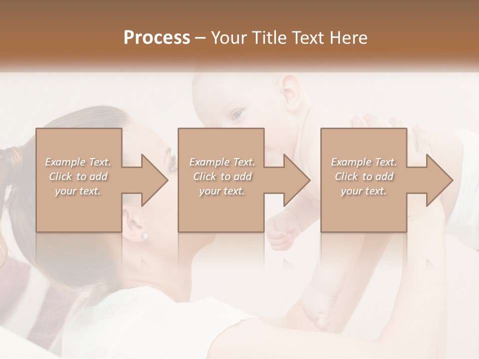 A Woman Holding A Baby In Her Arms PowerPoint Template