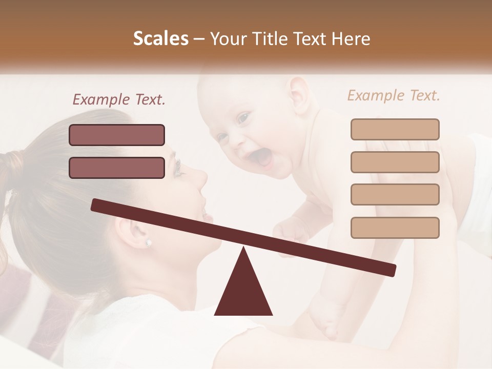 A Woman Holding A Baby In Her Arms PowerPoint Template