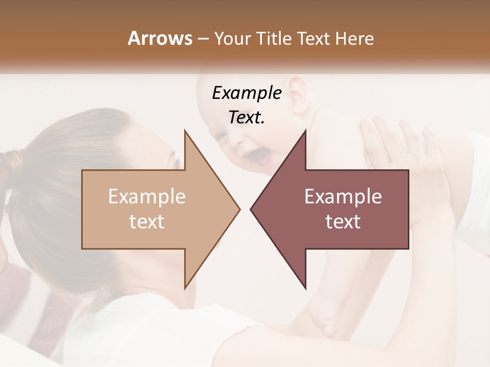 A Woman Holding A Baby In Her Arms PowerPoint Template