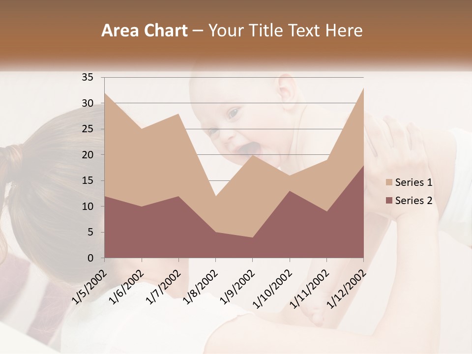 A Woman Holding A Baby In Her Arms PowerPoint Template