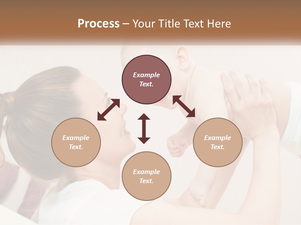 A Woman Holding A Baby In Her Arms PowerPoint Template