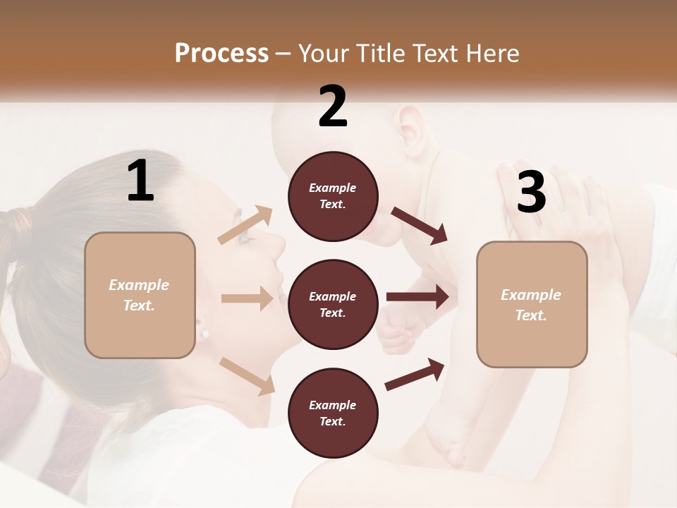 A Woman Holding A Baby In Her Arms PowerPoint Template