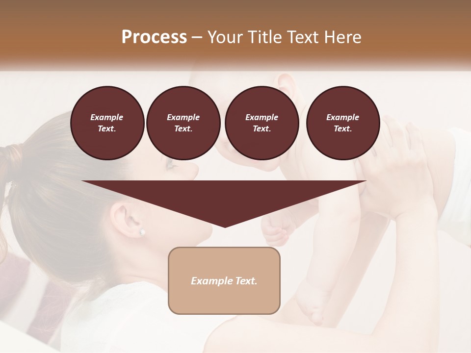 A Woman Holding A Baby In Her Arms PowerPoint Template