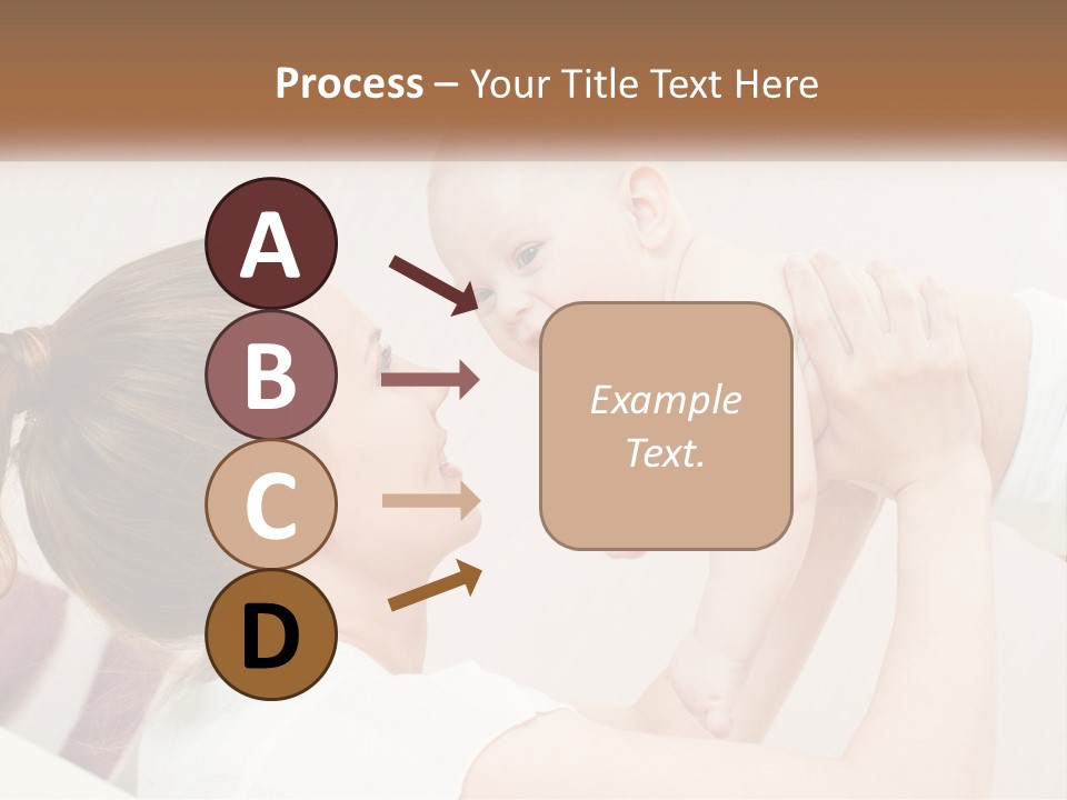 A Woman Holding A Baby In Her Arms PowerPoint Template