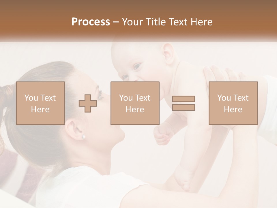 A Woman Holding A Baby In Her Arms PowerPoint Template