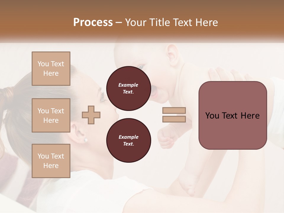 A Woman Holding A Baby In Her Arms PowerPoint Template