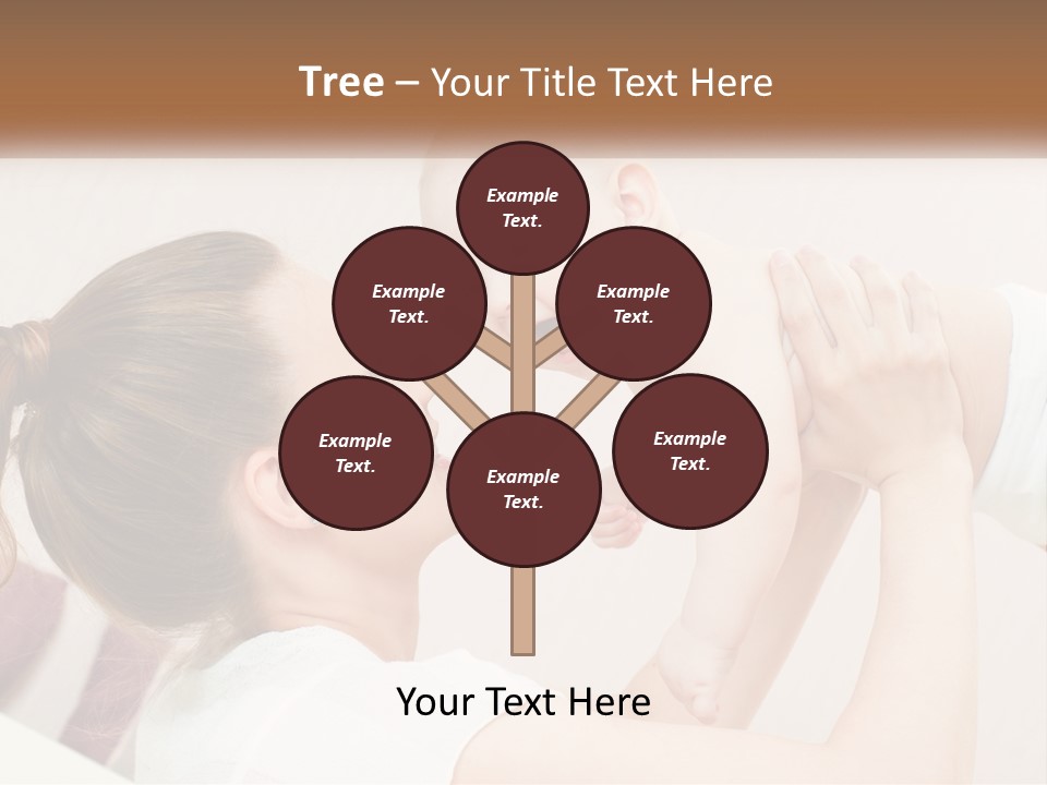 A Woman Holding A Baby In Her Arms PowerPoint Template