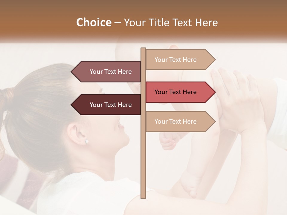 A Woman Holding A Baby In Her Arms PowerPoint Template