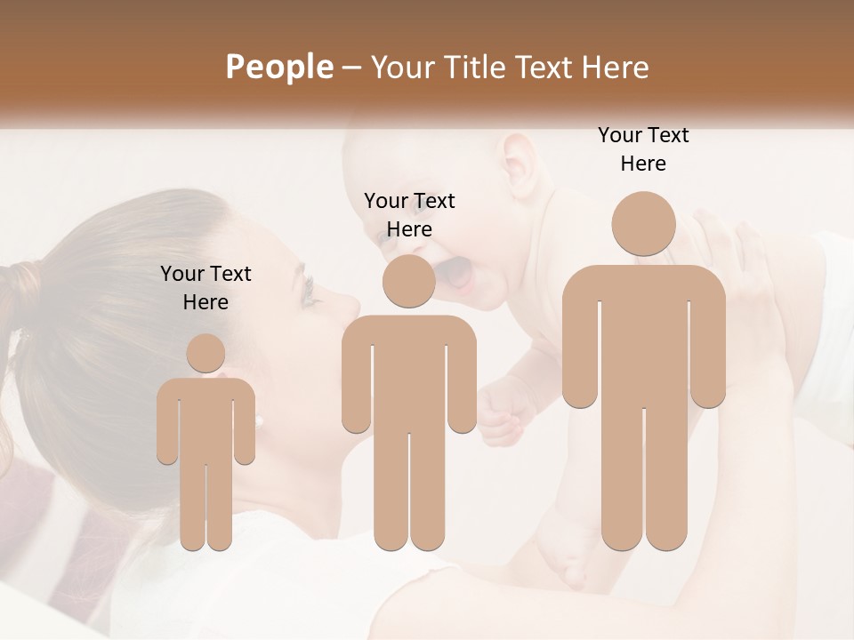 A Woman Holding A Baby In Her Arms PowerPoint Template