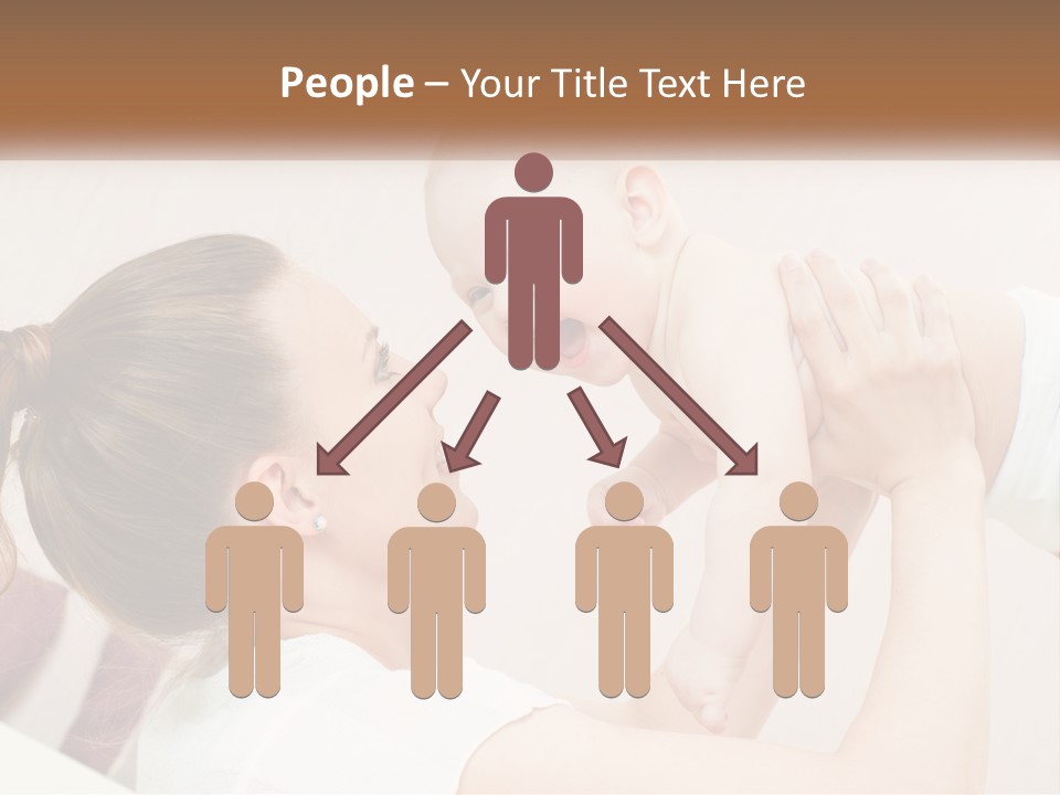 A Woman Holding A Baby In Her Arms PowerPoint Template