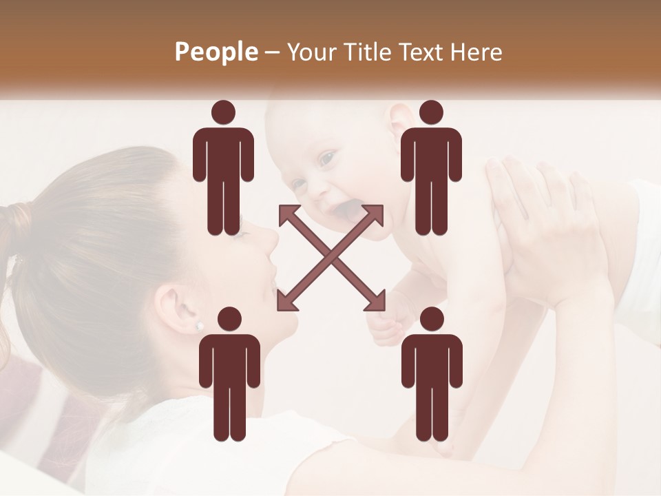 A Woman Holding A Baby In Her Arms PowerPoint Template