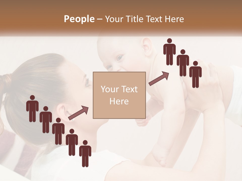 A Woman Holding A Baby In Her Arms PowerPoint Template
