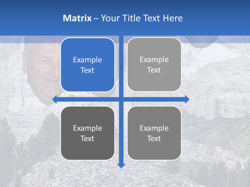 A Group Of People With A Mountain In The Background PowerPoint Template