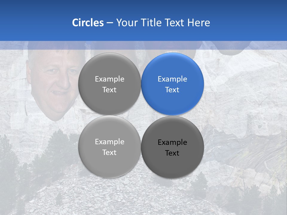 A Group Of People With A Mountain In The Background PowerPoint Template