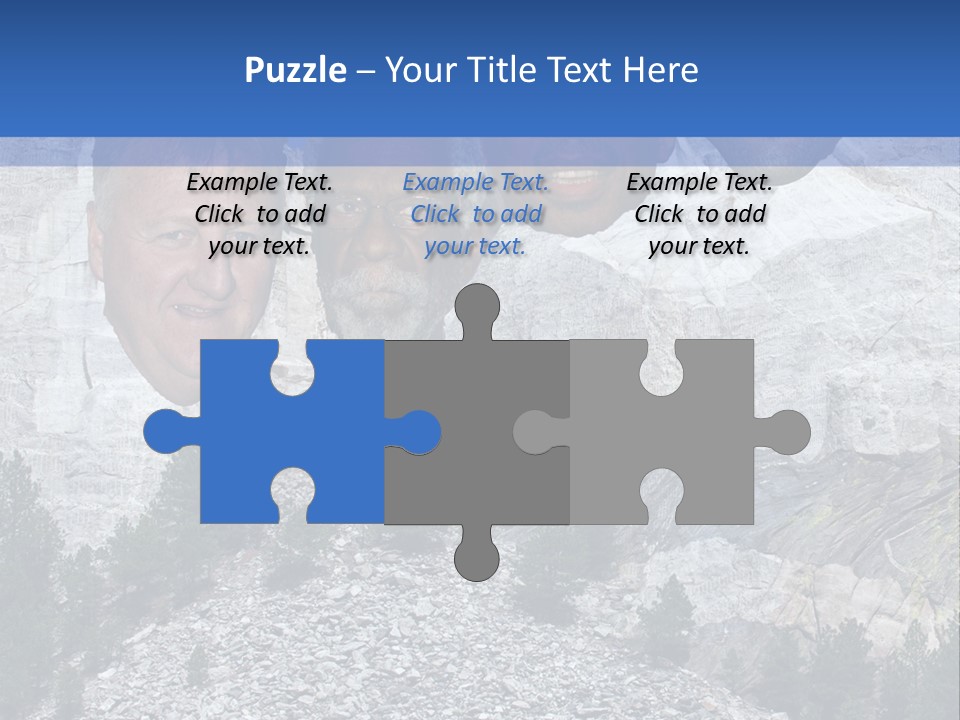 A Group Of People With A Mountain In The Background PowerPoint Template