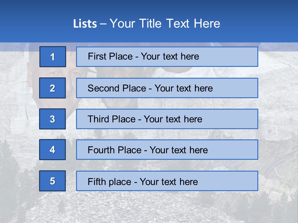 A Group Of People With A Mountain In The Background PowerPoint Template