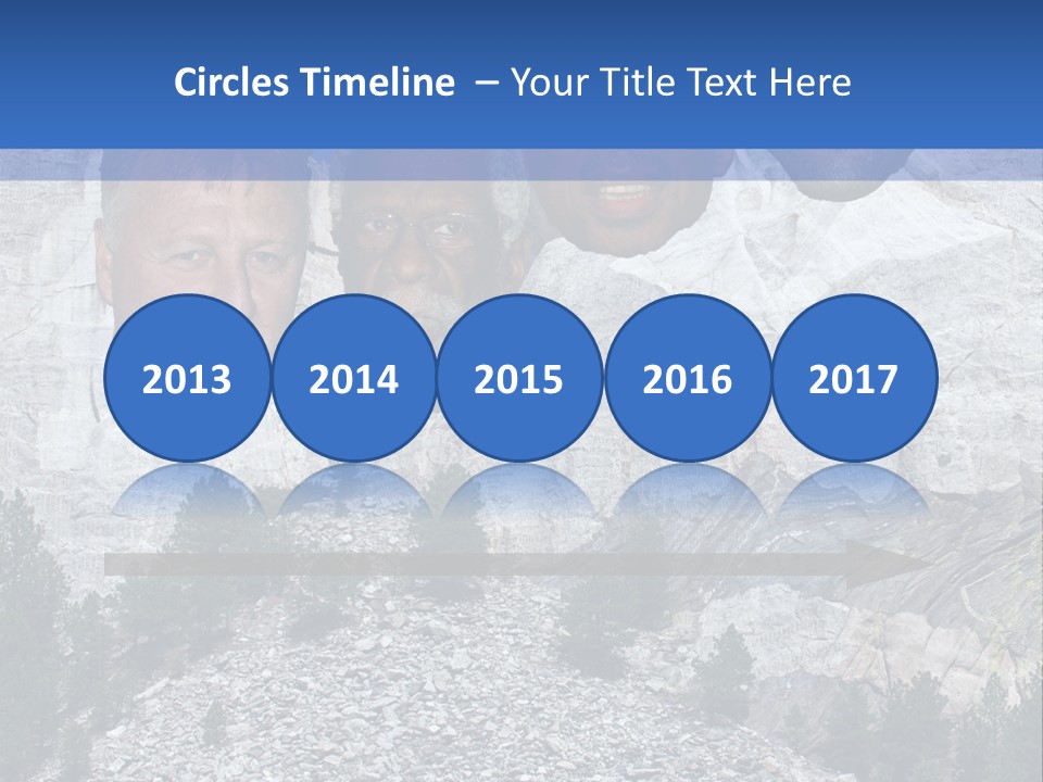 A Group Of People With A Mountain In The Background PowerPoint Template