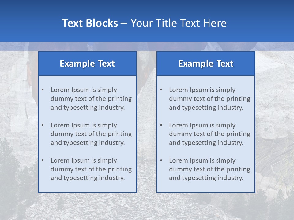 A Group Of People With A Mountain In The Background PowerPoint Template