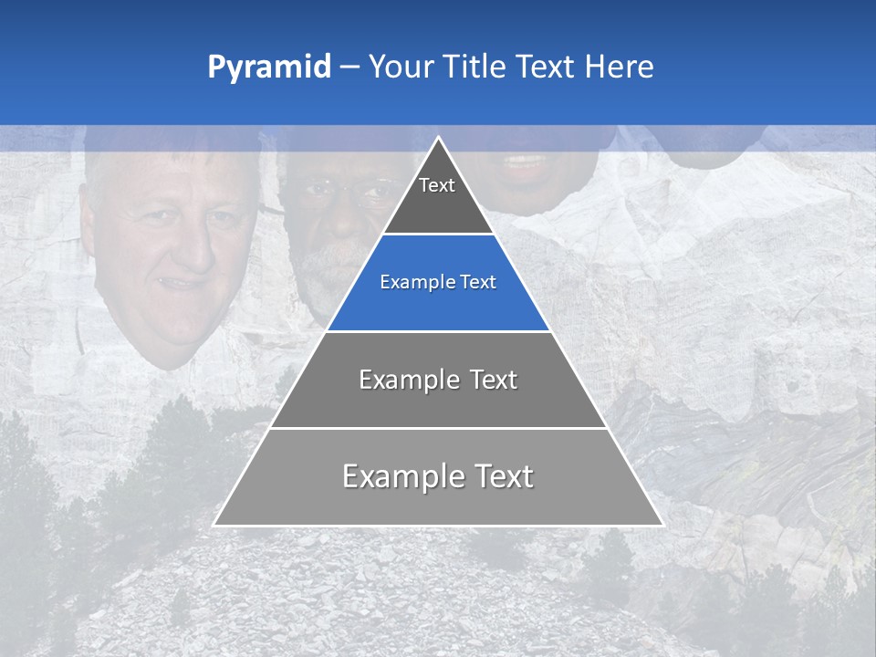 A Group Of People With A Mountain In The Background PowerPoint Template