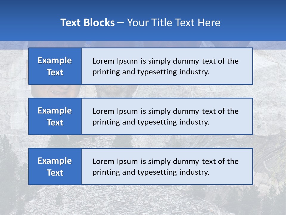 A Group Of People With A Mountain In The Background PowerPoint Template