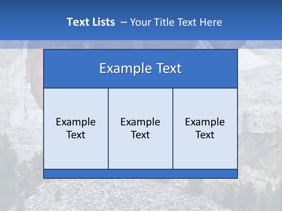 A Group Of People With A Mountain In The Background PowerPoint Template