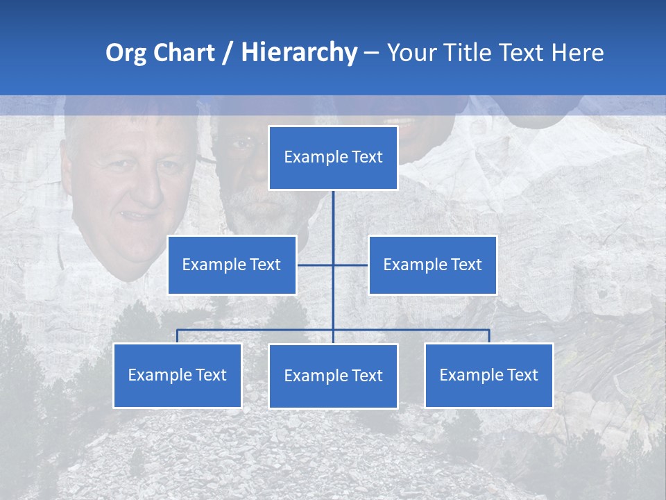A Group Of People With A Mountain In The Background PowerPoint Template