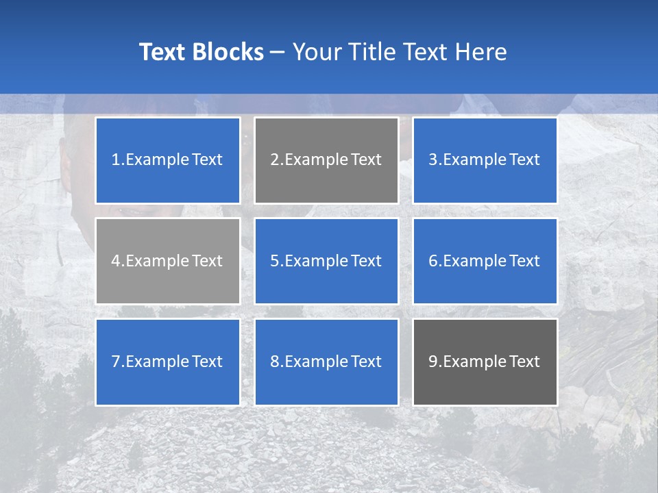 A Group Of People With A Mountain In The Background PowerPoint Template