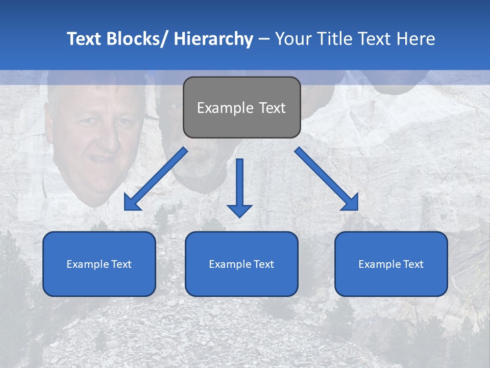 A Group Of People With A Mountain In The Background PowerPoint Template