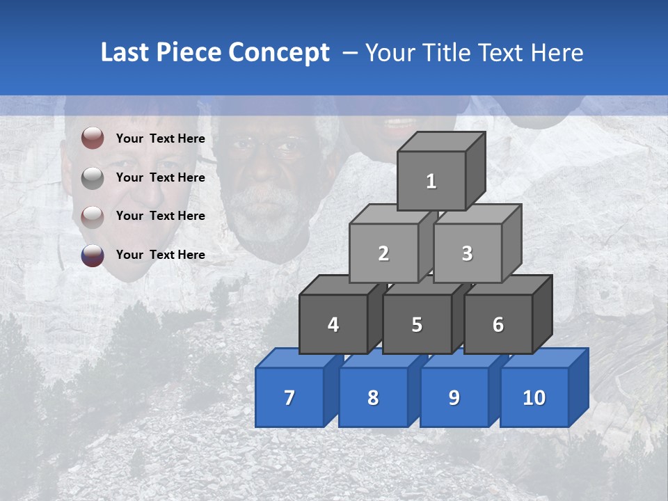 A Group Of People With A Mountain In The Background PowerPoint Template