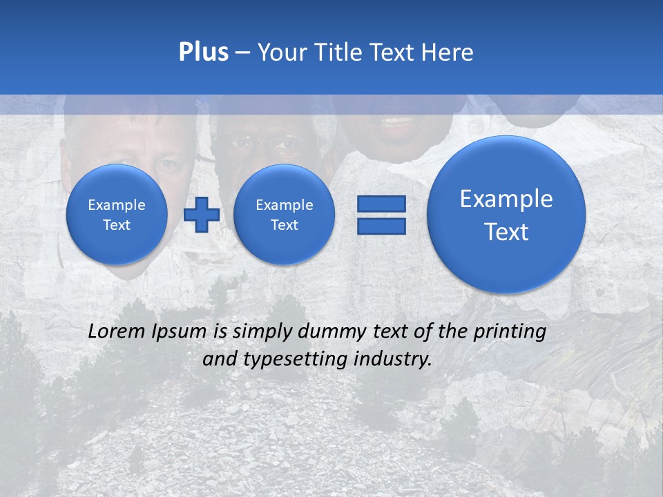 A Group Of People With A Mountain In The Background PowerPoint Template