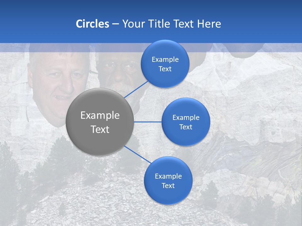 A Group Of People With A Mountain In The Background PowerPoint Template