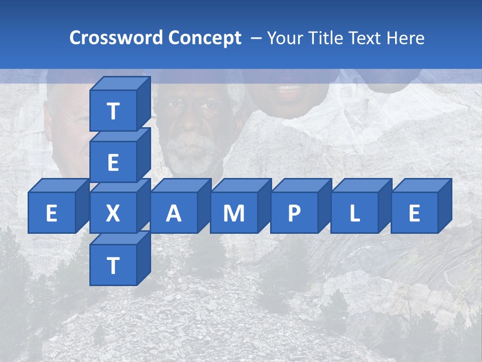 A Group Of People With A Mountain In The Background PowerPoint Template