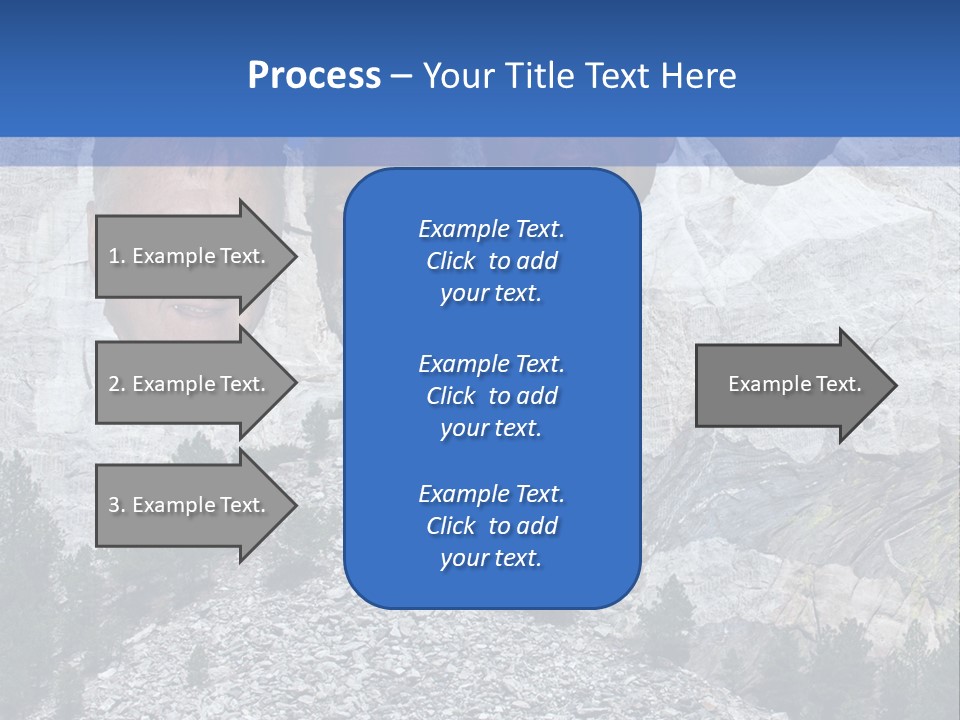 A Group Of People With A Mountain In The Background PowerPoint Template