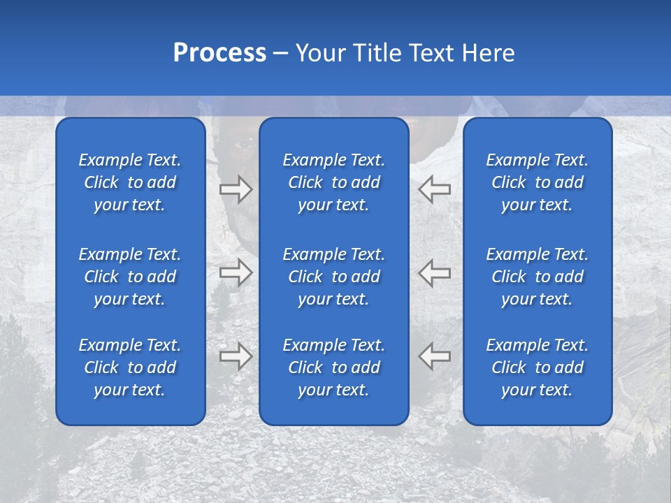 A Group Of People With A Mountain In The Background PowerPoint Template
