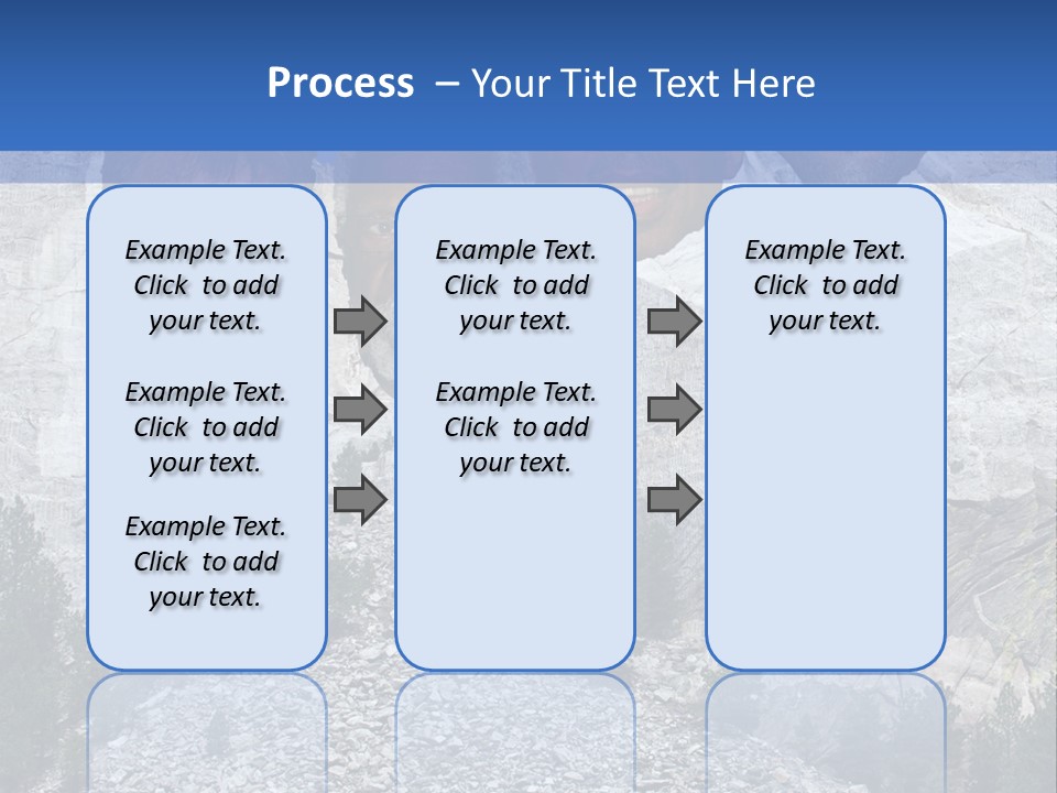 A Group Of People With A Mountain In The Background PowerPoint Template