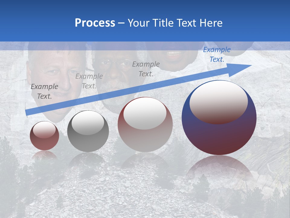 A Group Of People With A Mountain In The Background PowerPoint Template