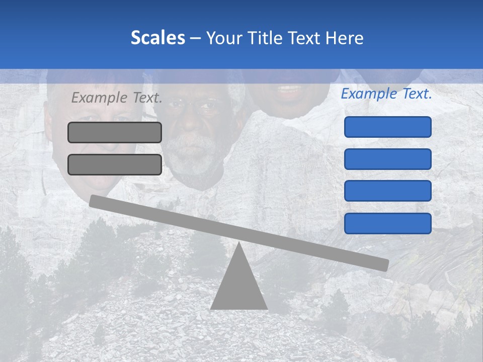 A Group Of People With A Mountain In The Background PowerPoint Template