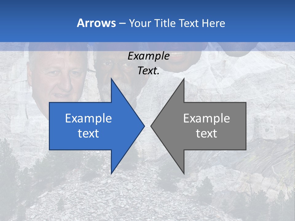 A Group Of People With A Mountain In The Background PowerPoint Template
