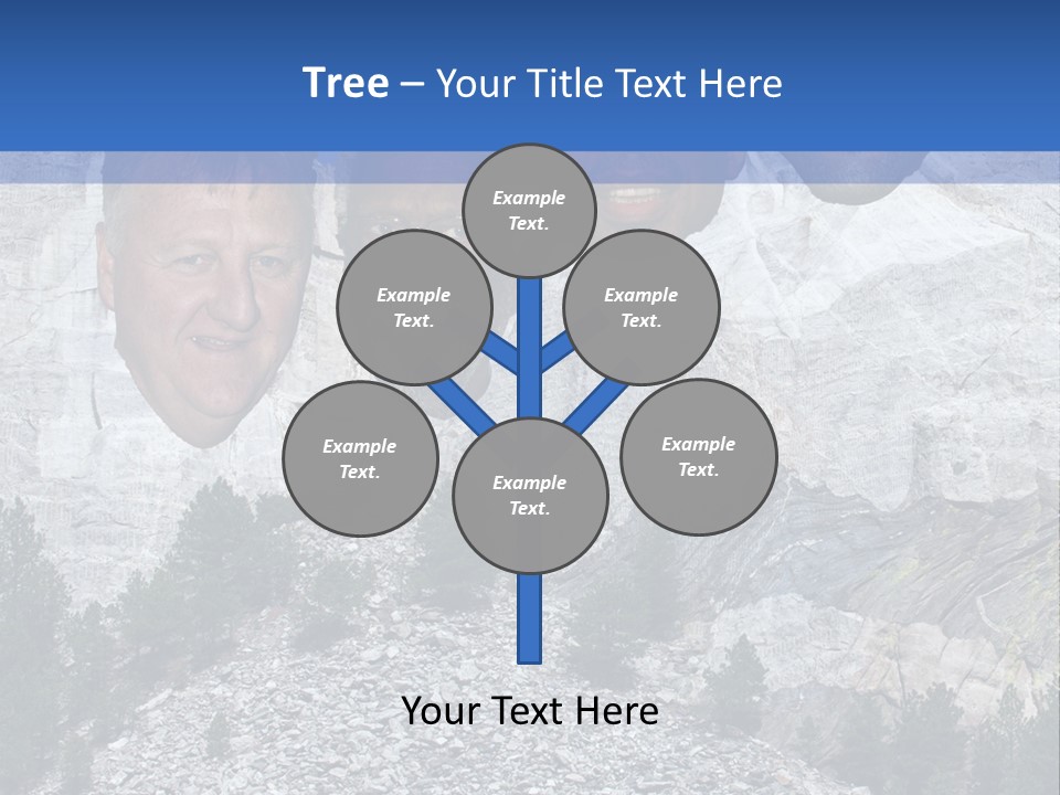 A Group Of People With A Mountain In The Background PowerPoint Template