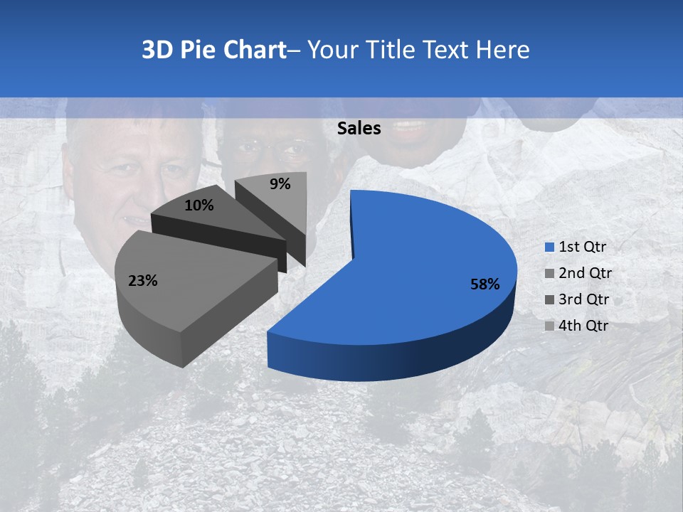 A Group Of People With A Mountain In The Background PowerPoint Template