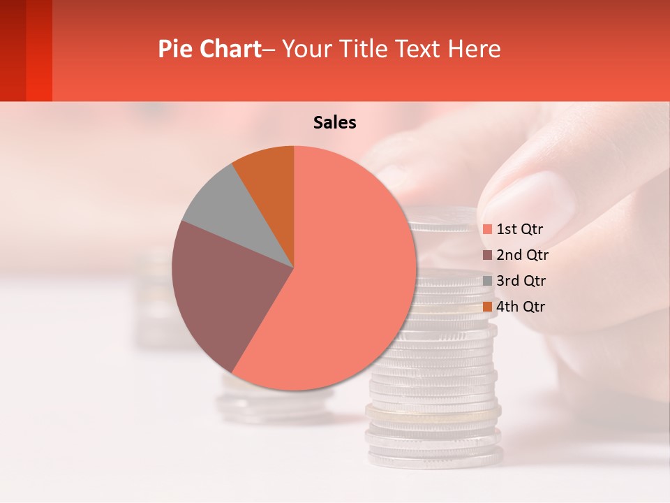 A Person Stacking Coins On Top Of Each Other PowerPoint Template