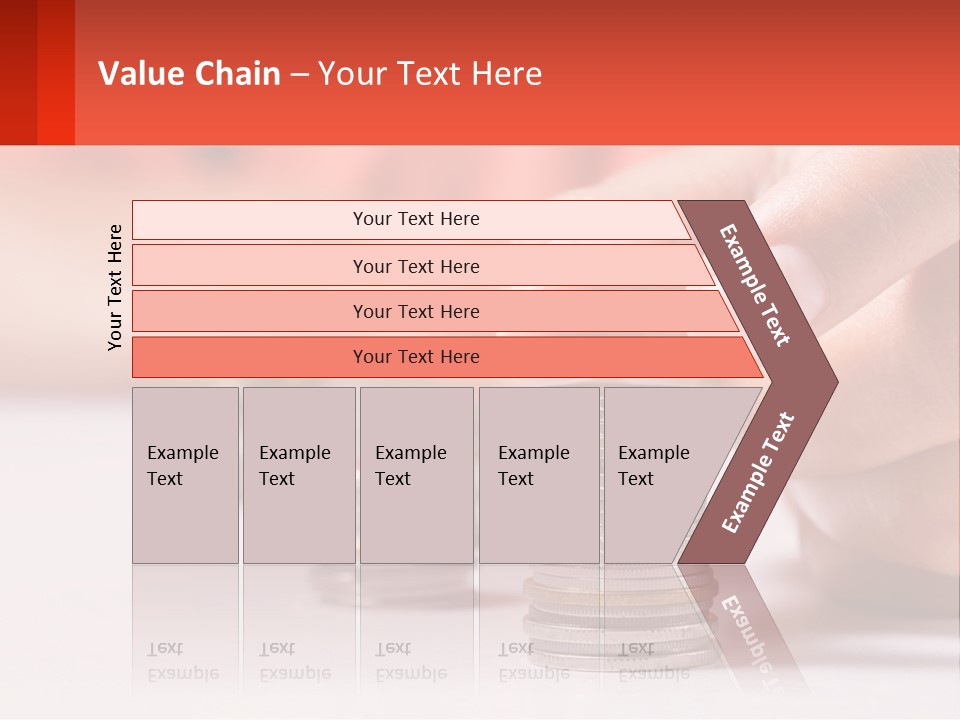 A Person Stacking Coins On Top Of Each Other PowerPoint Template