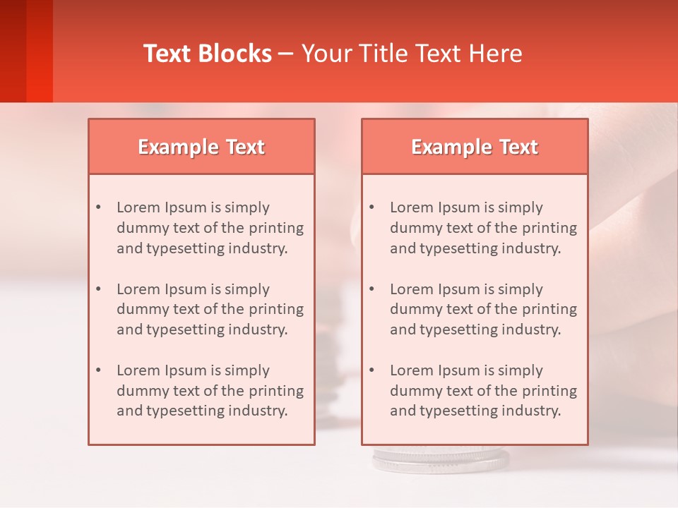 A Person Stacking Coins On Top Of Each Other PowerPoint Template
