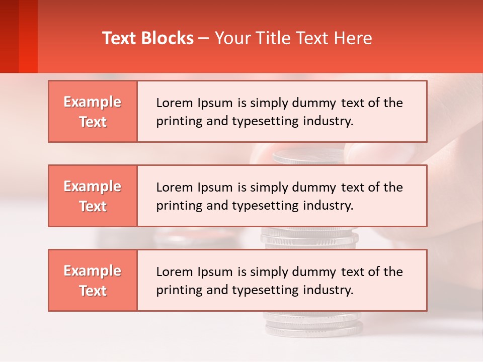 A Person Stacking Coins On Top Of Each Other PowerPoint Template
