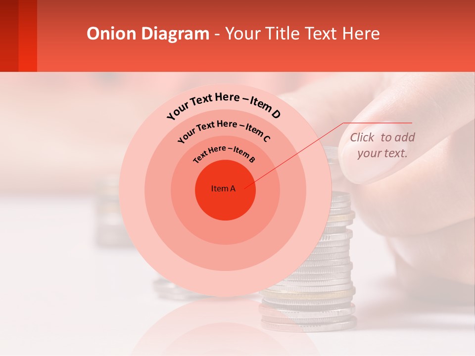 A Person Stacking Coins On Top Of Each Other PowerPoint Template