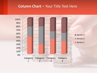 A Person Stacking Coins On Top Of Each Other PowerPoint Template