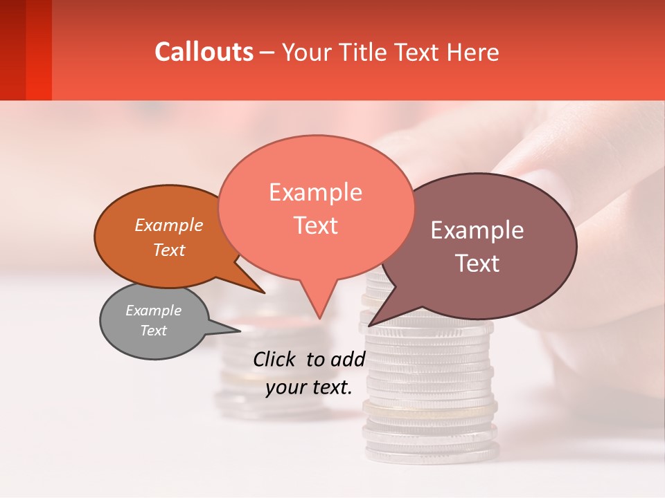 A Person Stacking Coins On Top Of Each Other PowerPoint Template