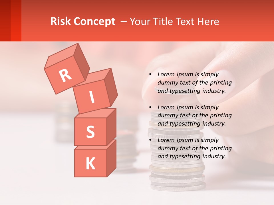A Person Stacking Coins On Top Of Each Other PowerPoint Template