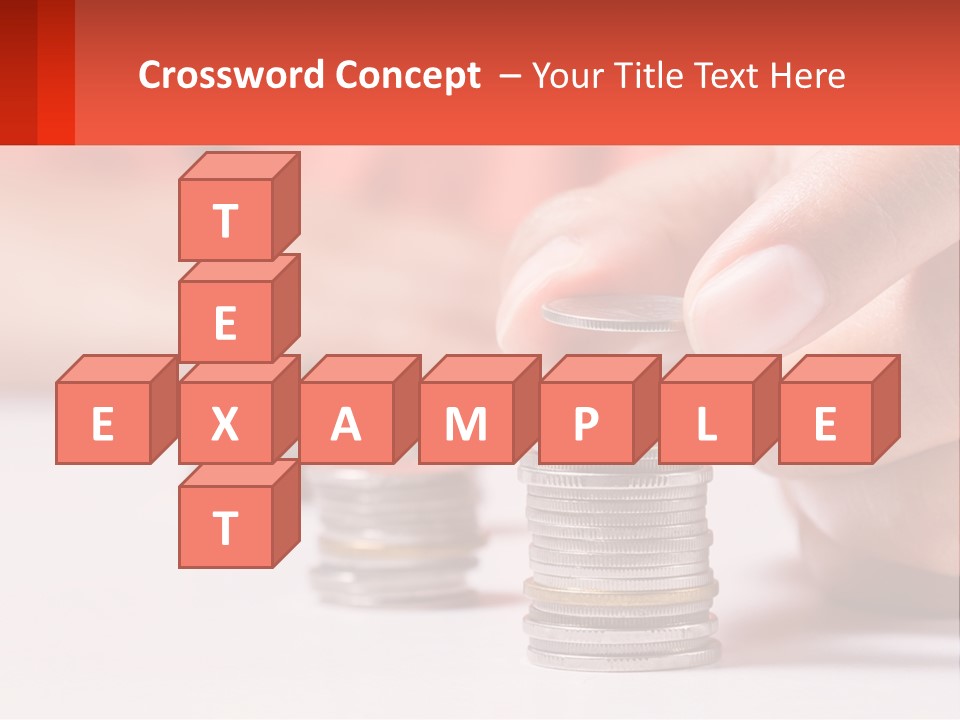 A Person Stacking Coins On Top Of Each Other PowerPoint Template