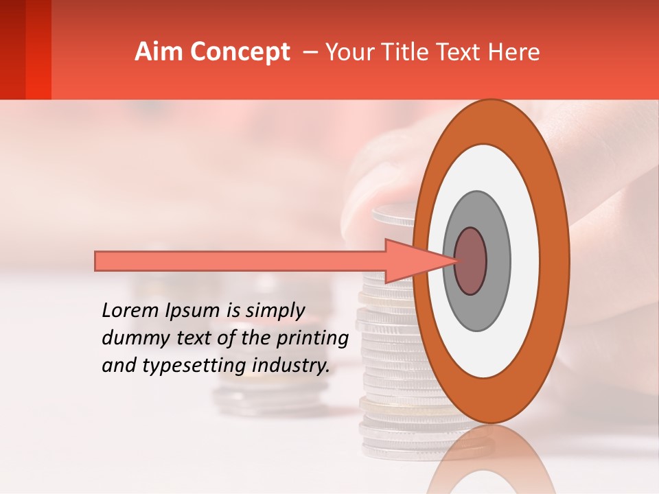 A Person Stacking Coins On Top Of Each Other PowerPoint Template